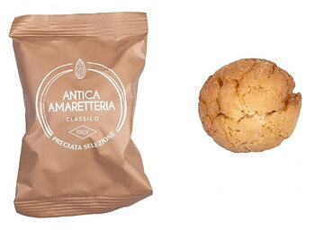 Amaretti Mandel, 20 g. Mjuk, söt italiensk mandelkaka från Piemonte.