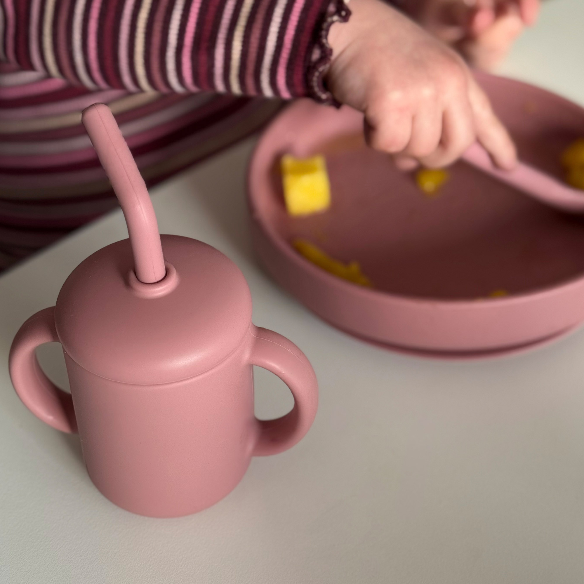 Matset silikon 3 delar dusty rose - Summerville - 3