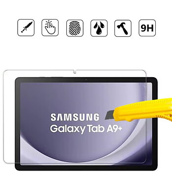 Samsung Galaxy Tab A9+ skärmskydd härdat glas 9H