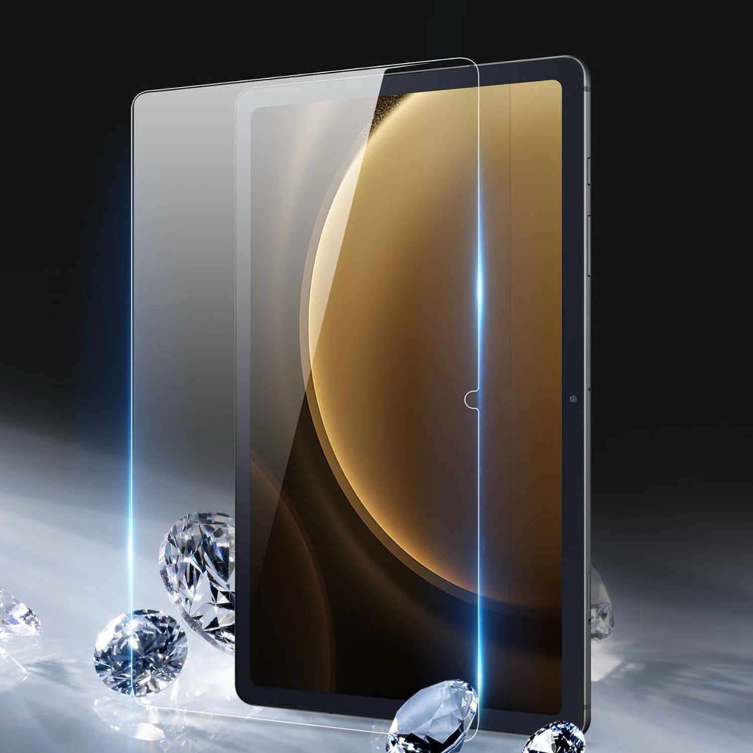 Samsung Galaxy Tab A9+ skärmskydd härdat glas 9H - 4