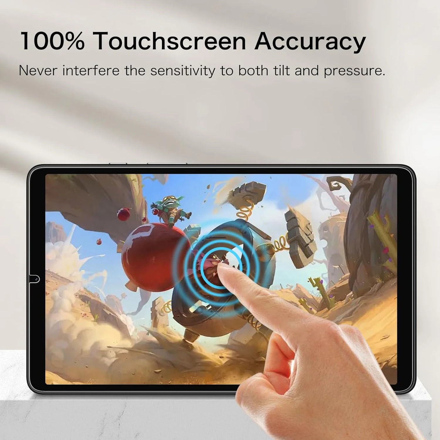 Samsung Galaxy Tab A9 skärmskydd härdat glas 9H - 4