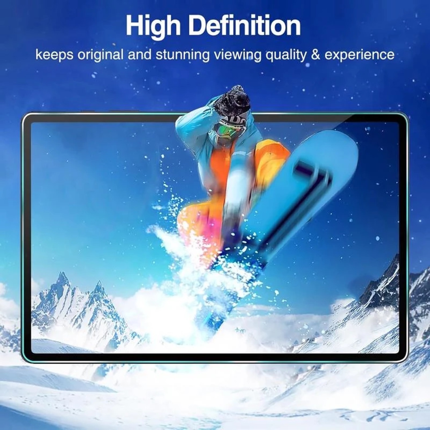 Samsung Galaxy Tab S9 skärmskydd härdat glas 9H - 5