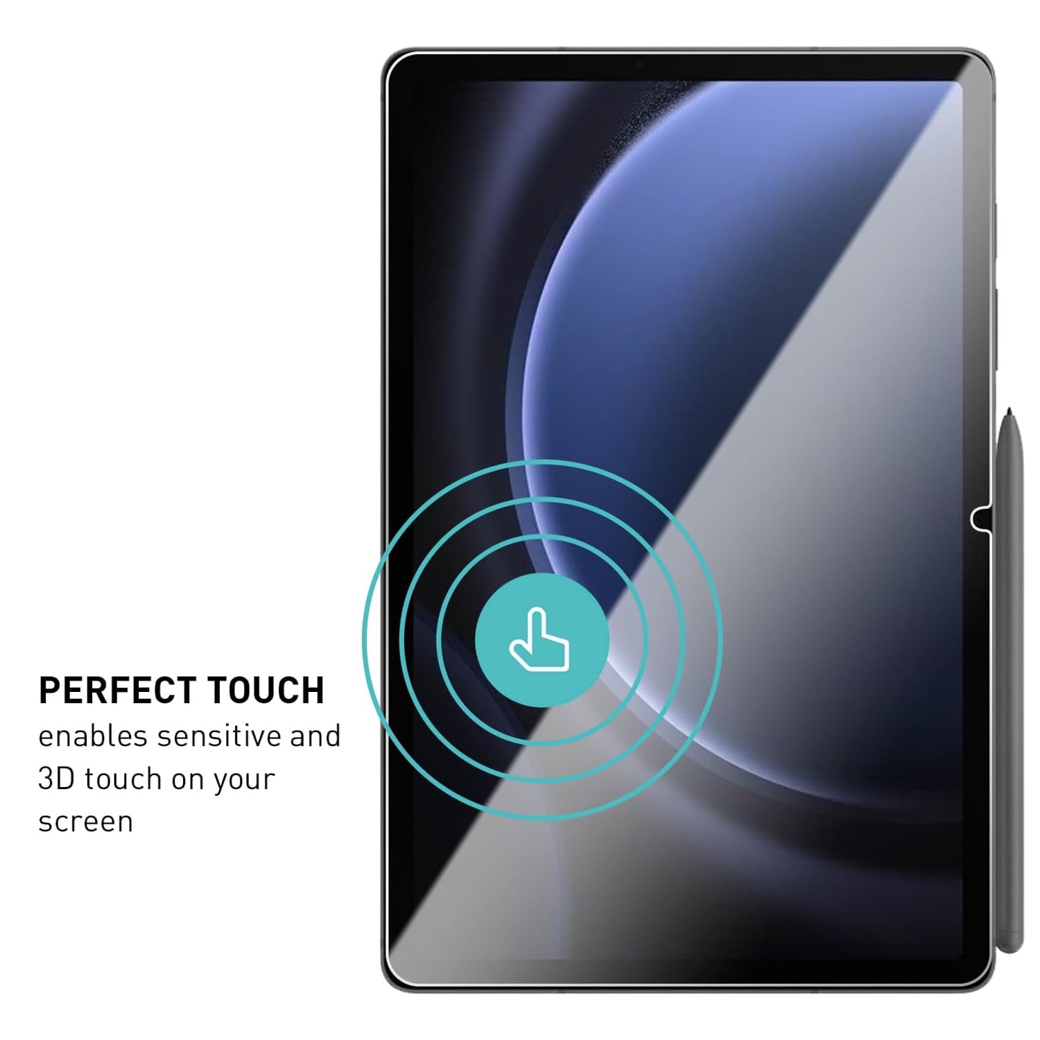 Samsung Galaxy Tab S9 FE skärmskydd härdat glas 9H - 3