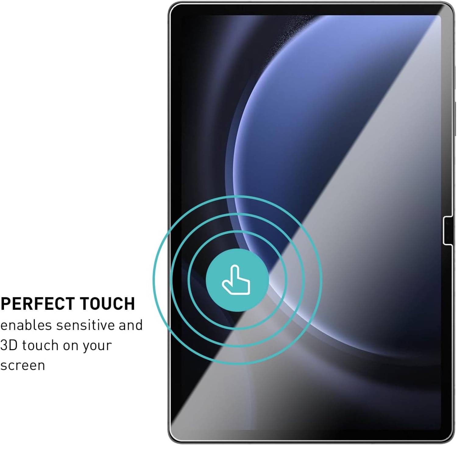 Samsung Galaxy Tab S9 FE+ Plus skärmskydd härdat glas 9H - 3
