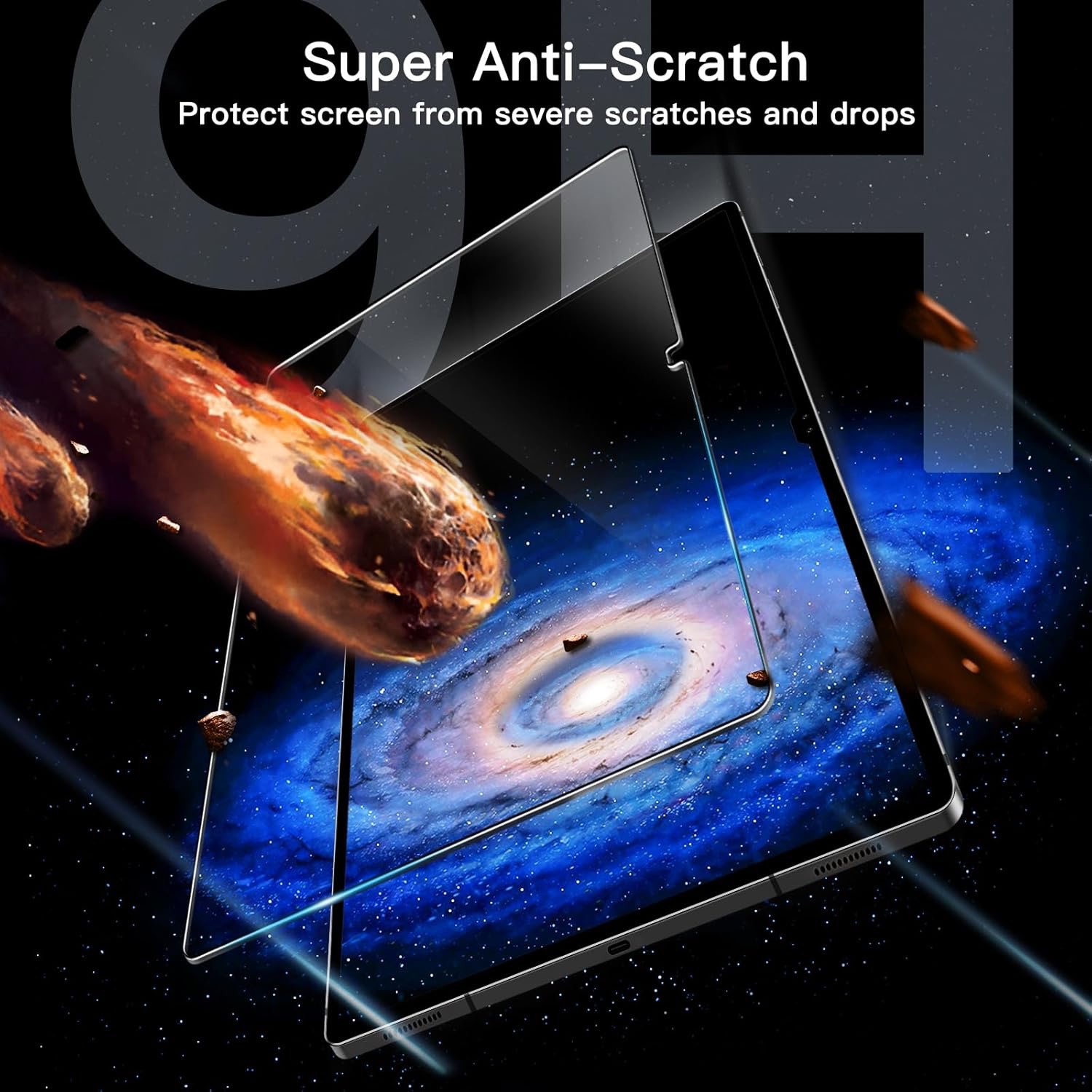 Samsung Galaxy Tab S10 Ultra skärmskydd härdat glas 9H - 3
