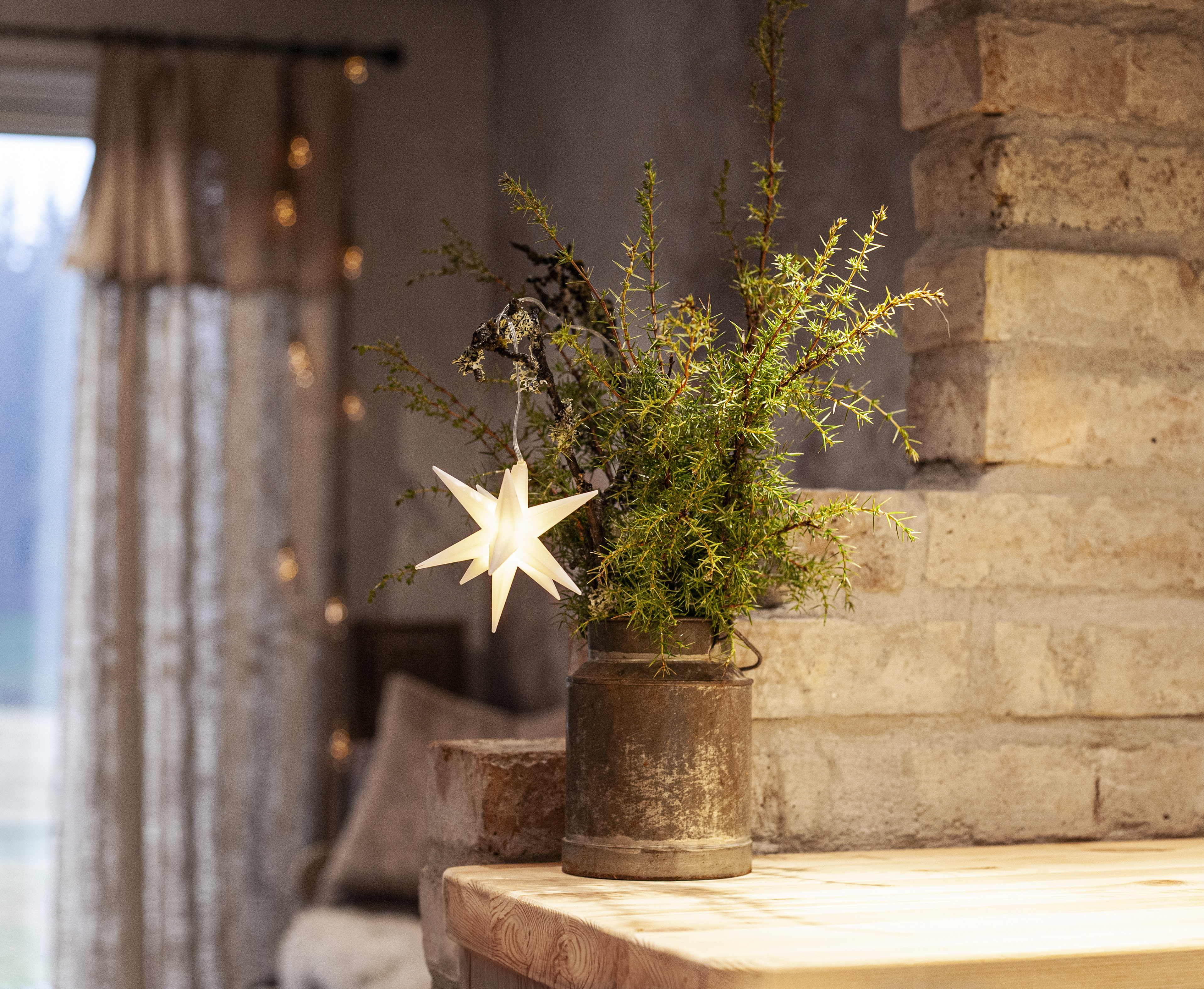Advent star - Alice - White - 10x10 cm - 6