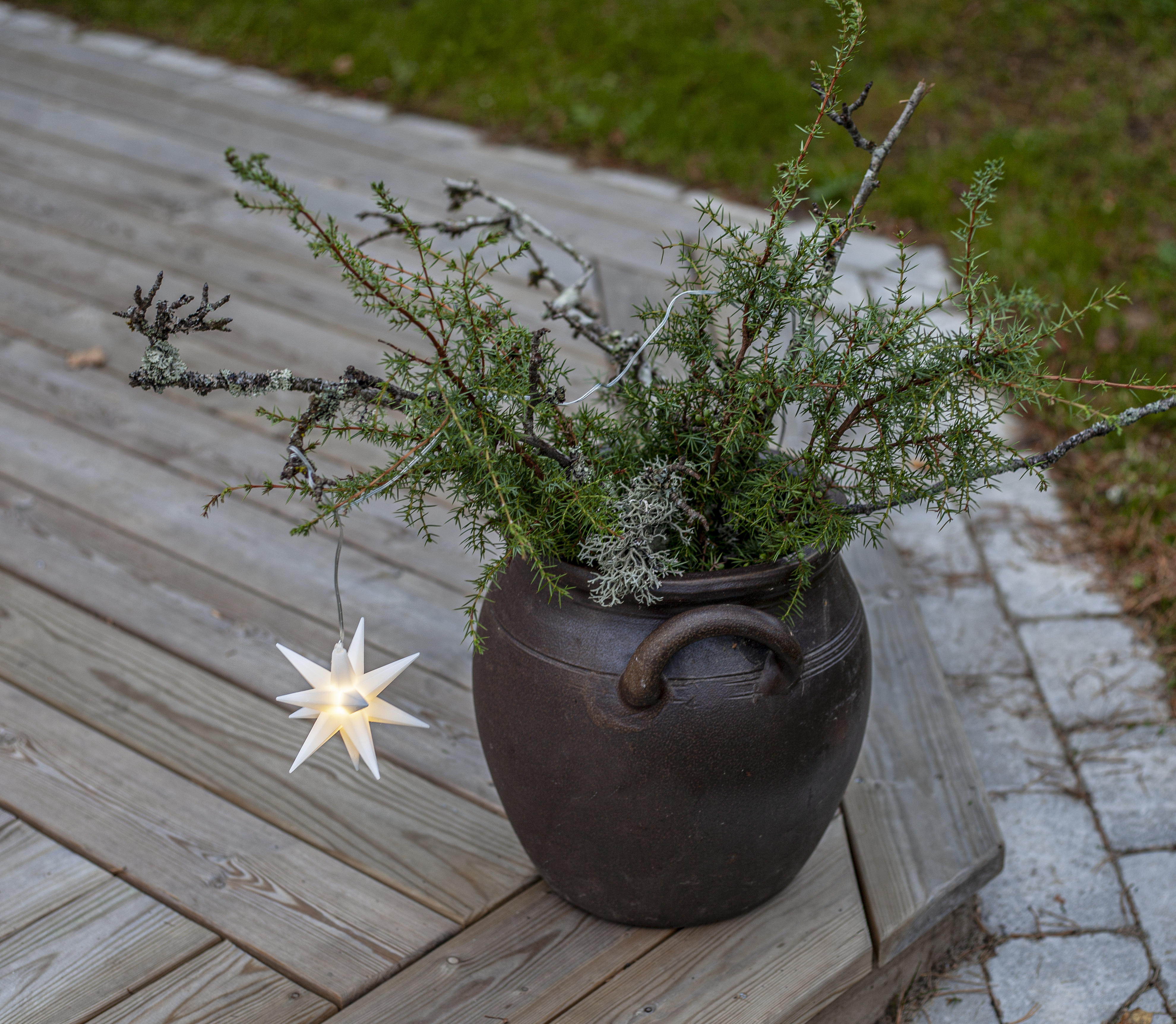 Advent star - Alice - White - 10x10 cm - 4