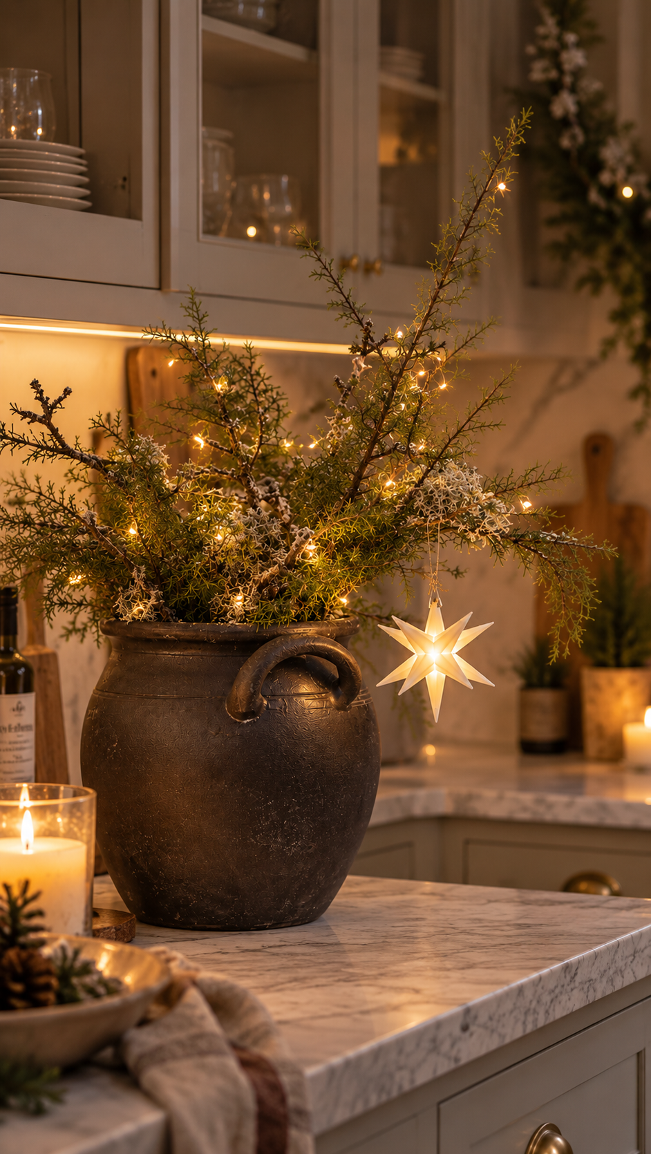 Adventsstjärna - Vit - 10x10 cm - 19