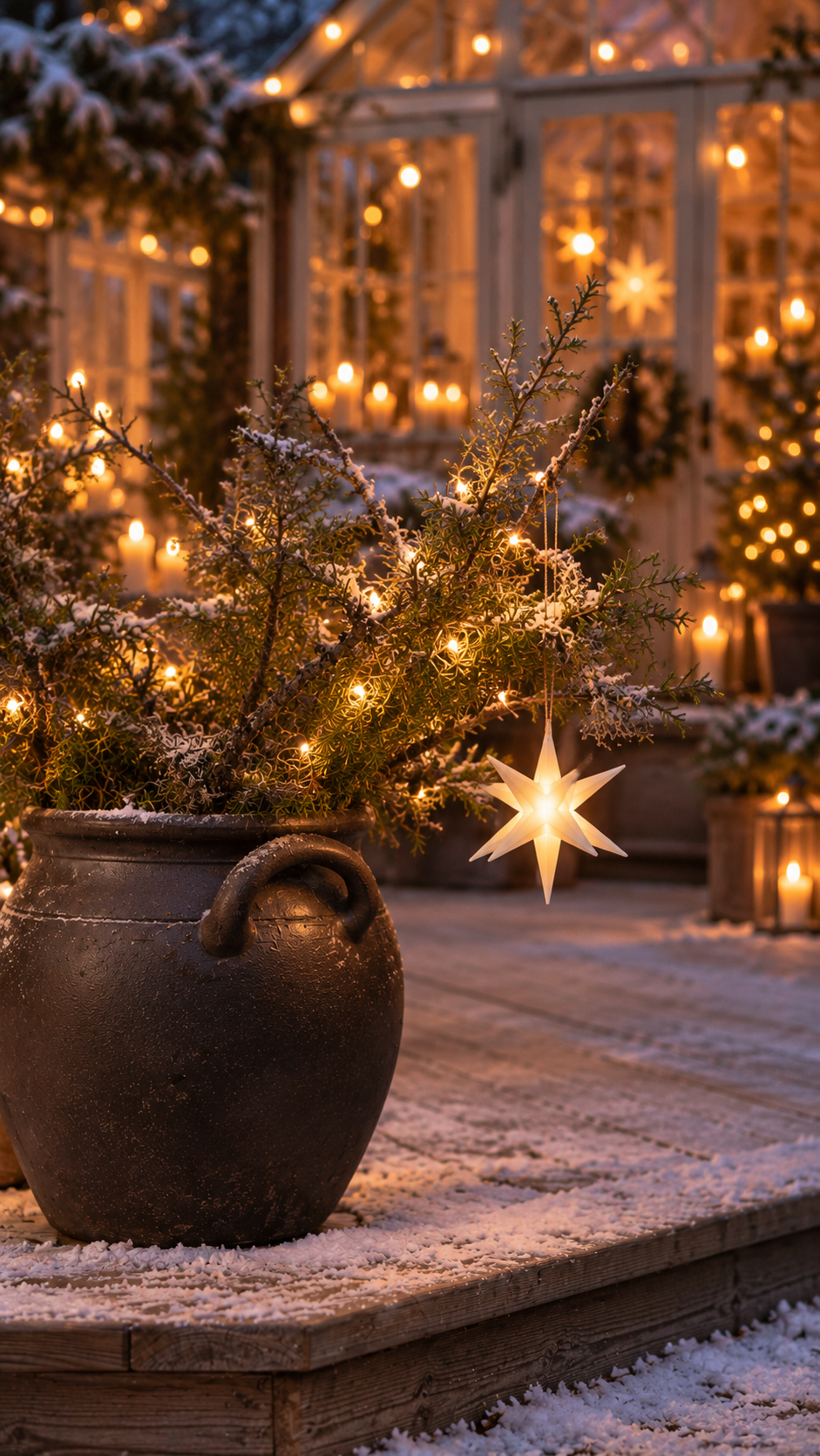 Adventsstjärna - Vit - 10x10 cm - 2
