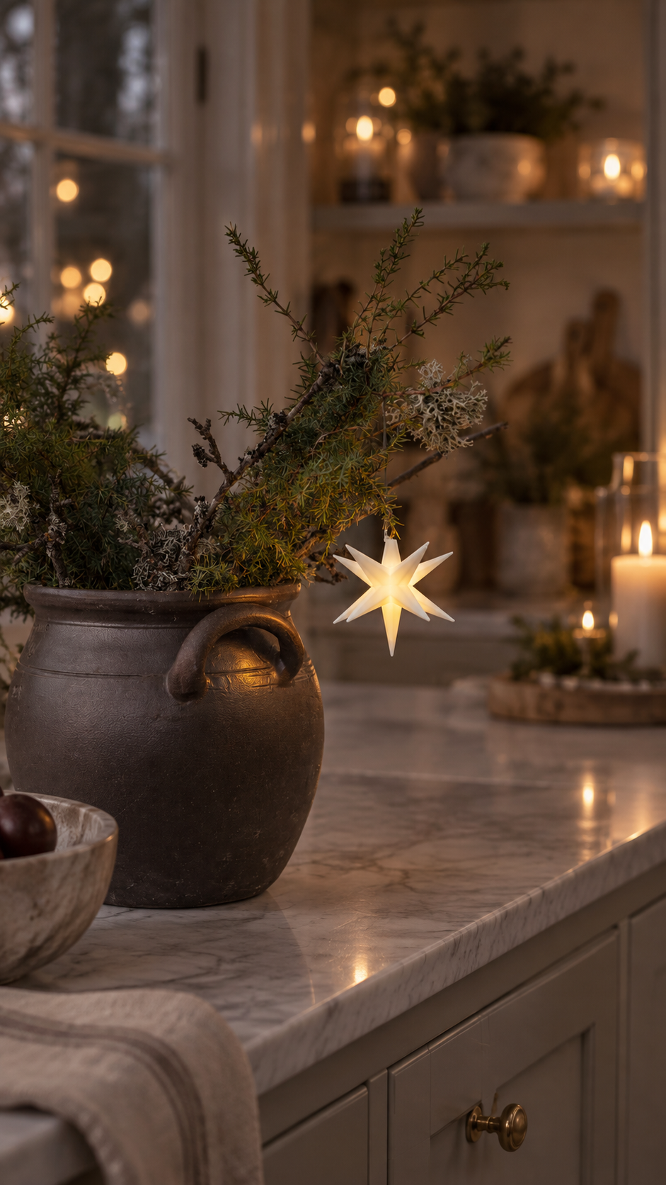 Adventsstjärna - Vit - 10x10 cm