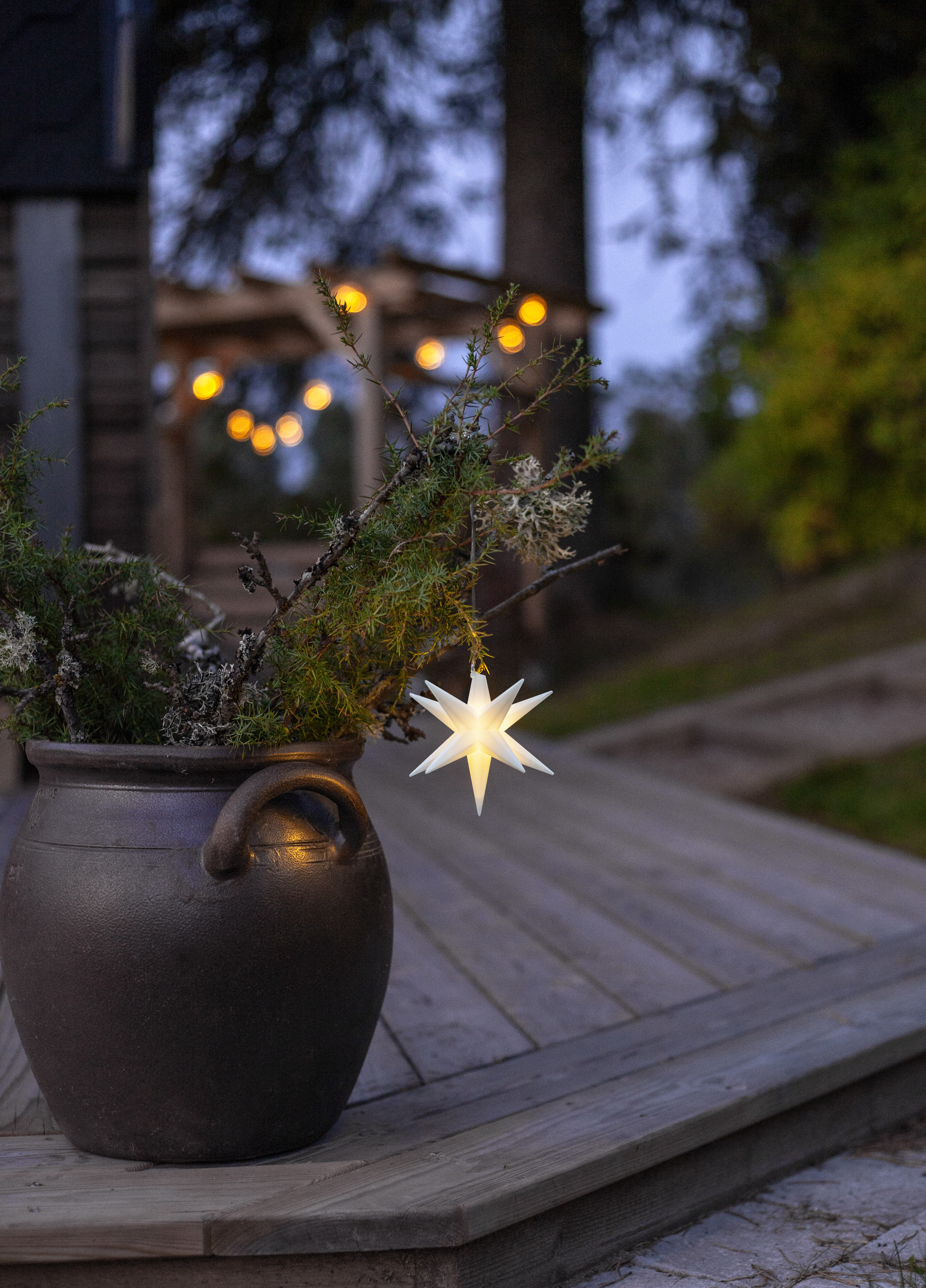 Advent star - Alice - White - 10x10 cm - 3