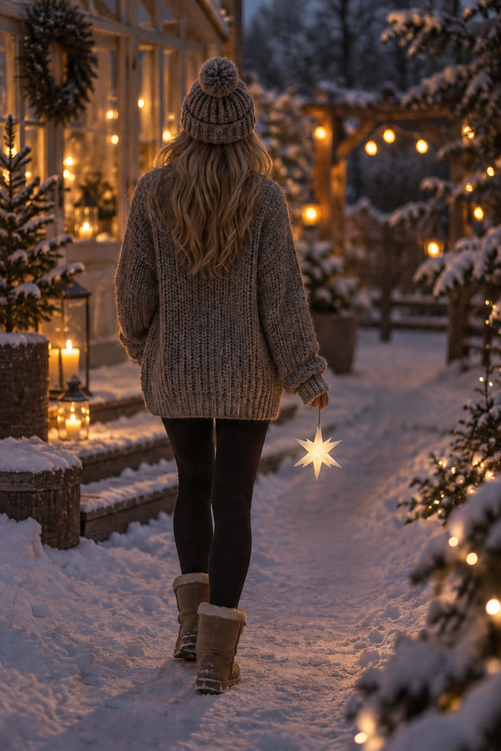 Adventsstjärna - Vit - 10x10 cm - 4