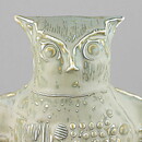 Bertil Vallien (Terra 1978) Gray Owl with Relief Decor 24 cm <Test Production>