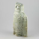 Bertil Vallien (Terra 1978) Gray Owl with Relief Decor 24 cm <Test Production>