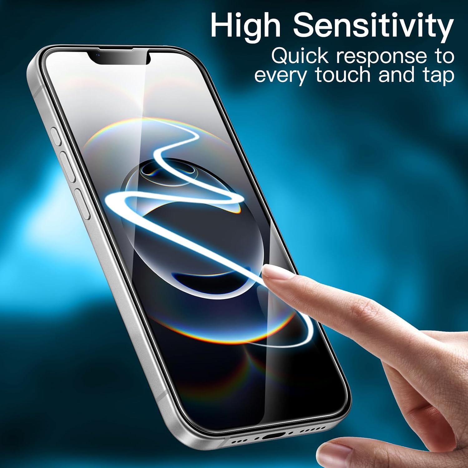 iPhone 16e Skärmskydd Härdat Glas Premium 1-pack - 4