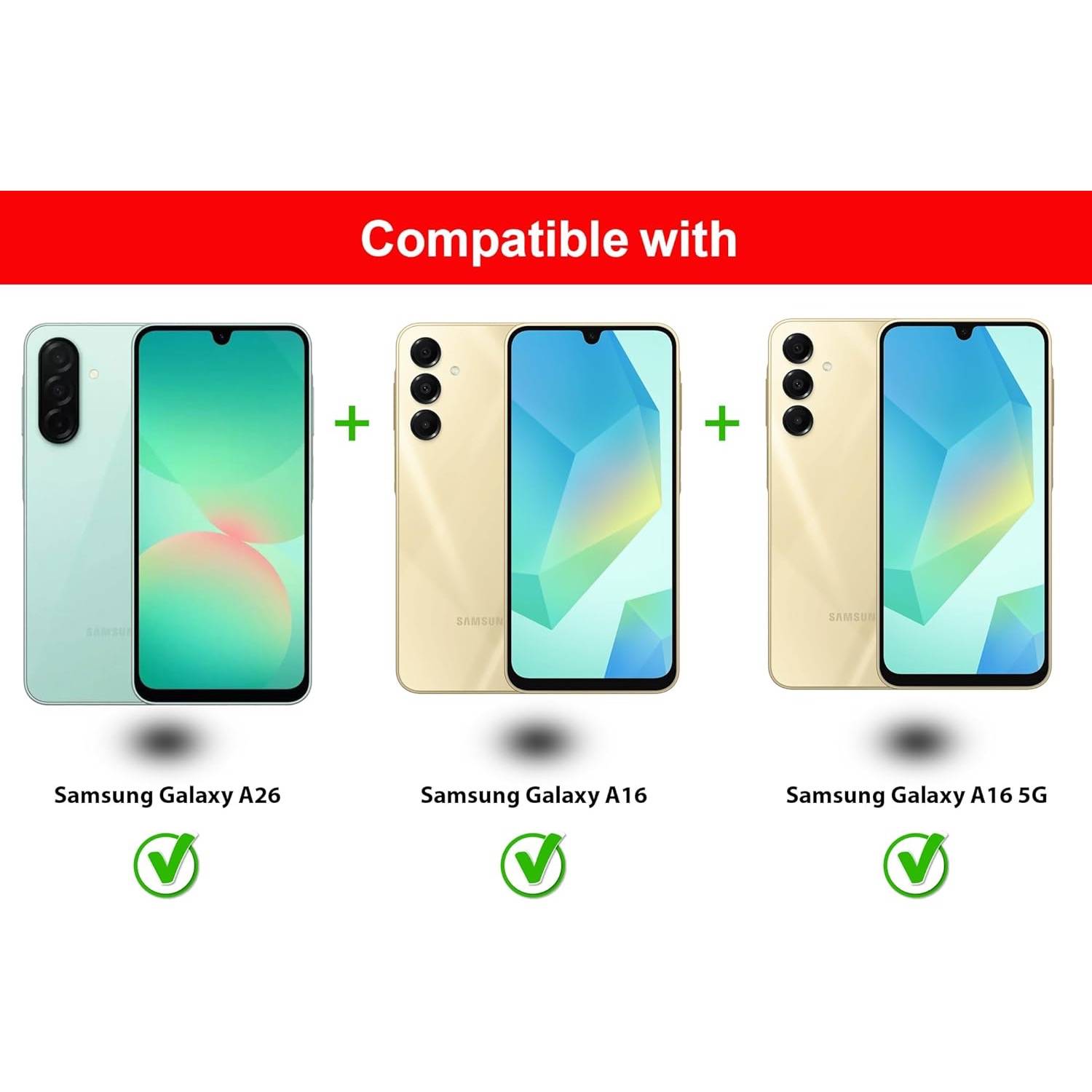 Samsung Galaxy A26 Skärmskydd Härdat Glas Premium 1-pack - 3