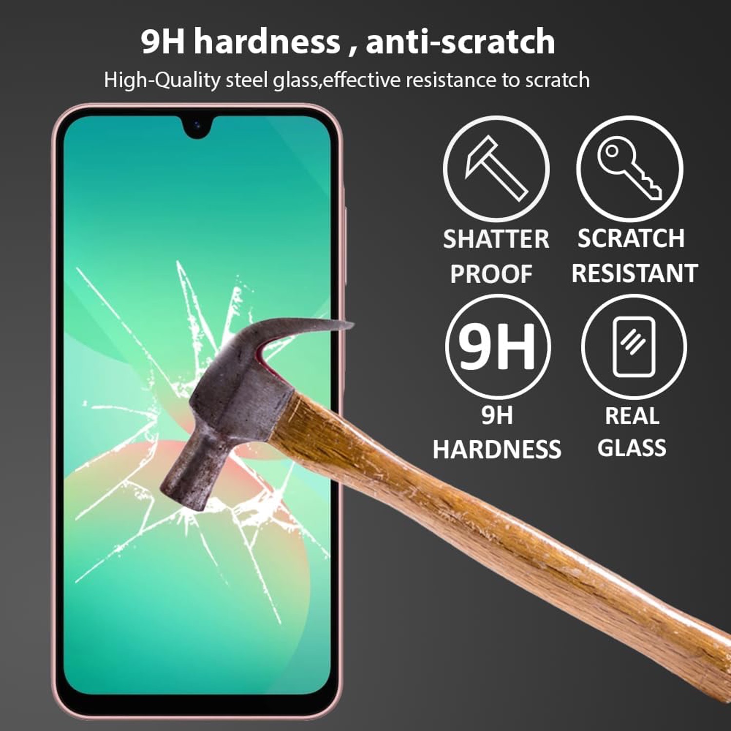 Samsung Galaxy A26 Skärmskydd Härdat Glas Premium 1-pack - 9