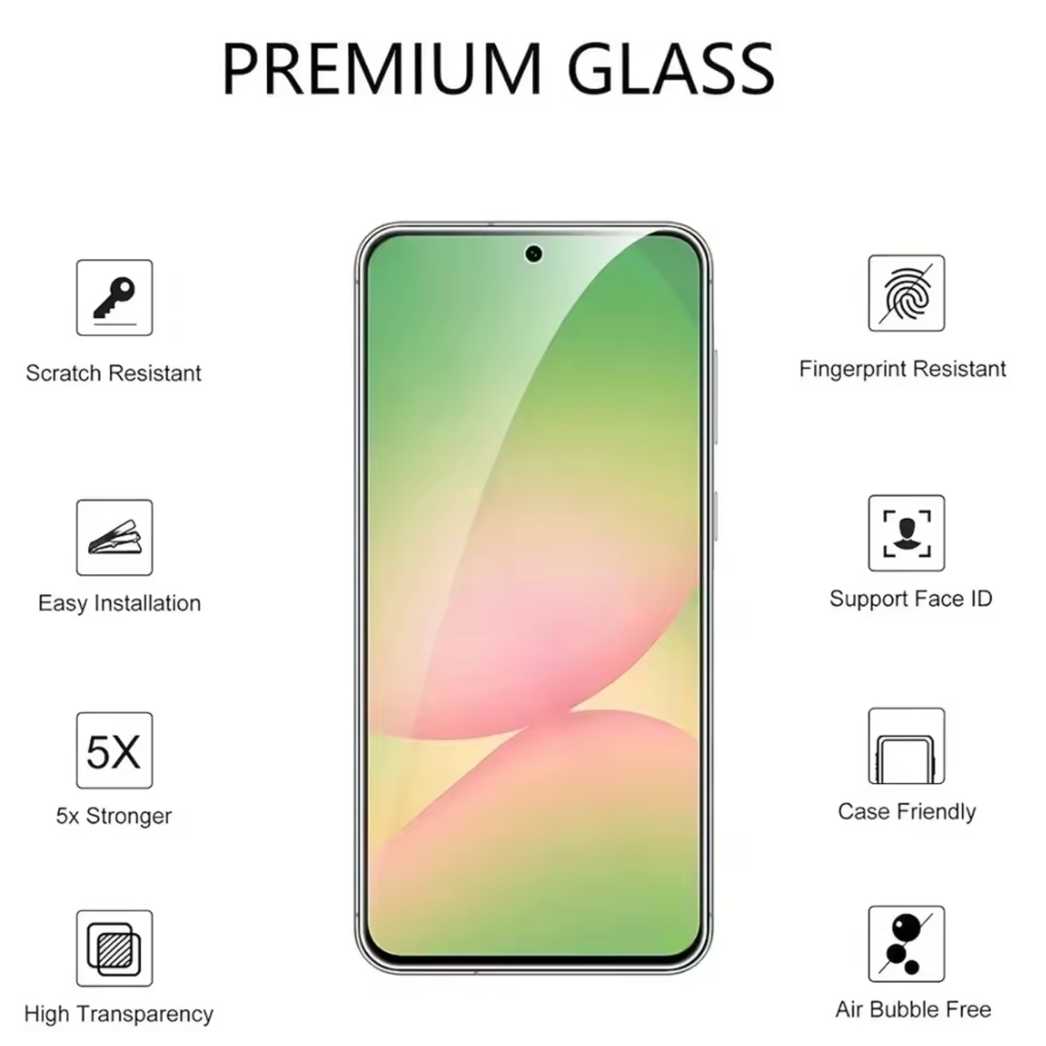 Samsung Galaxy A56 Skärmskydd Härdat Glas Premium 1-pack - 3