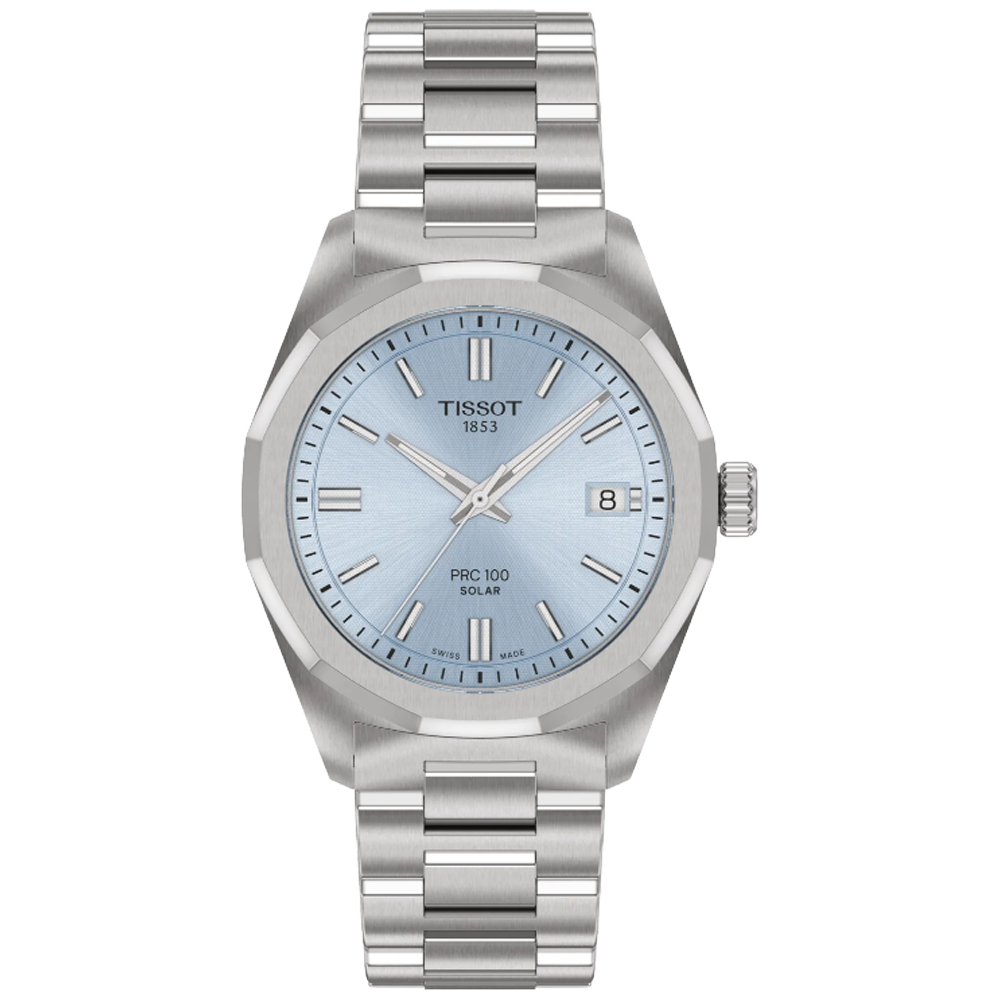 T151.822.11.351.00 Tissot PRC 100 Solar 34 ljusblå