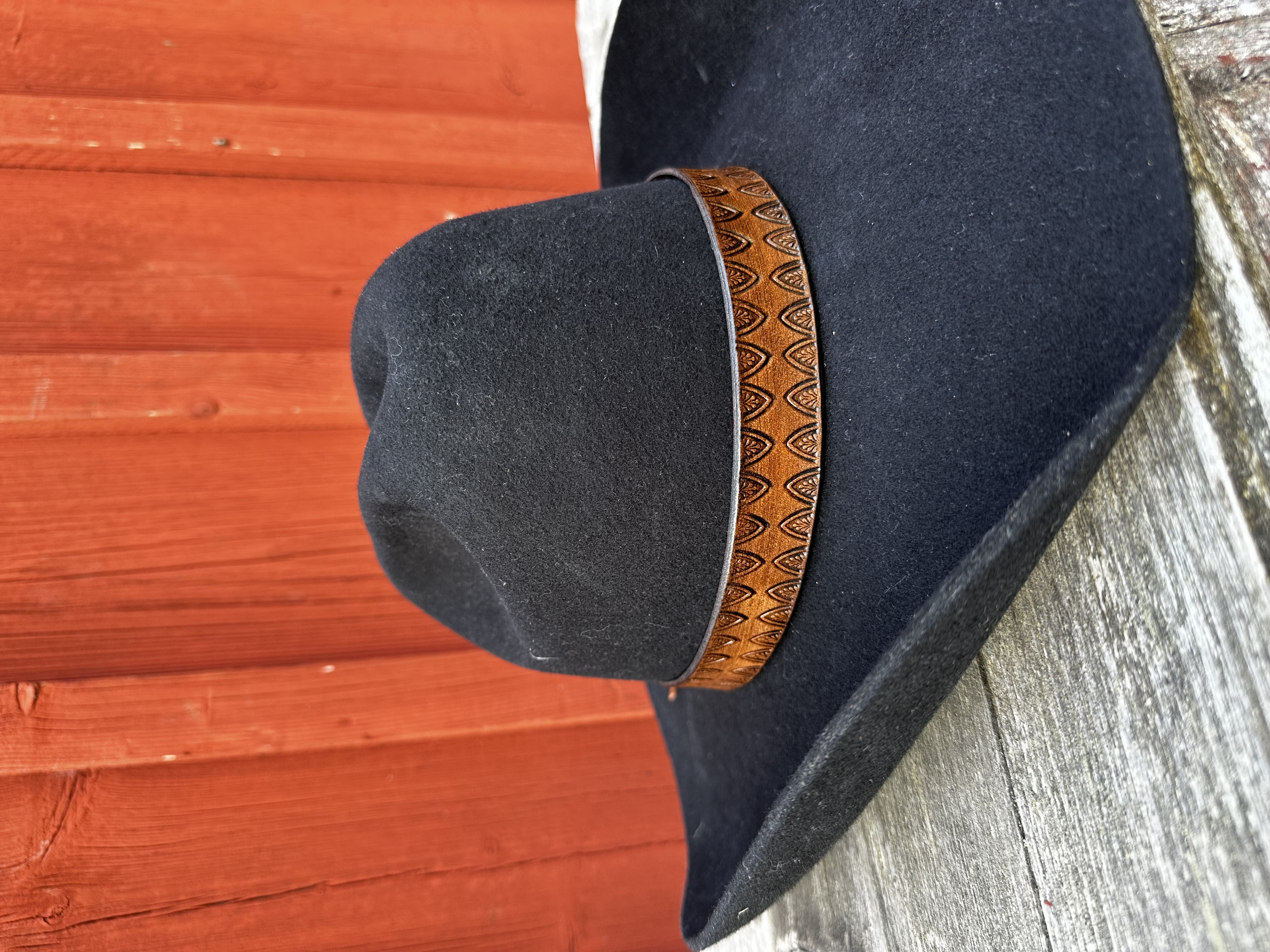 Hattband  i läder - 2