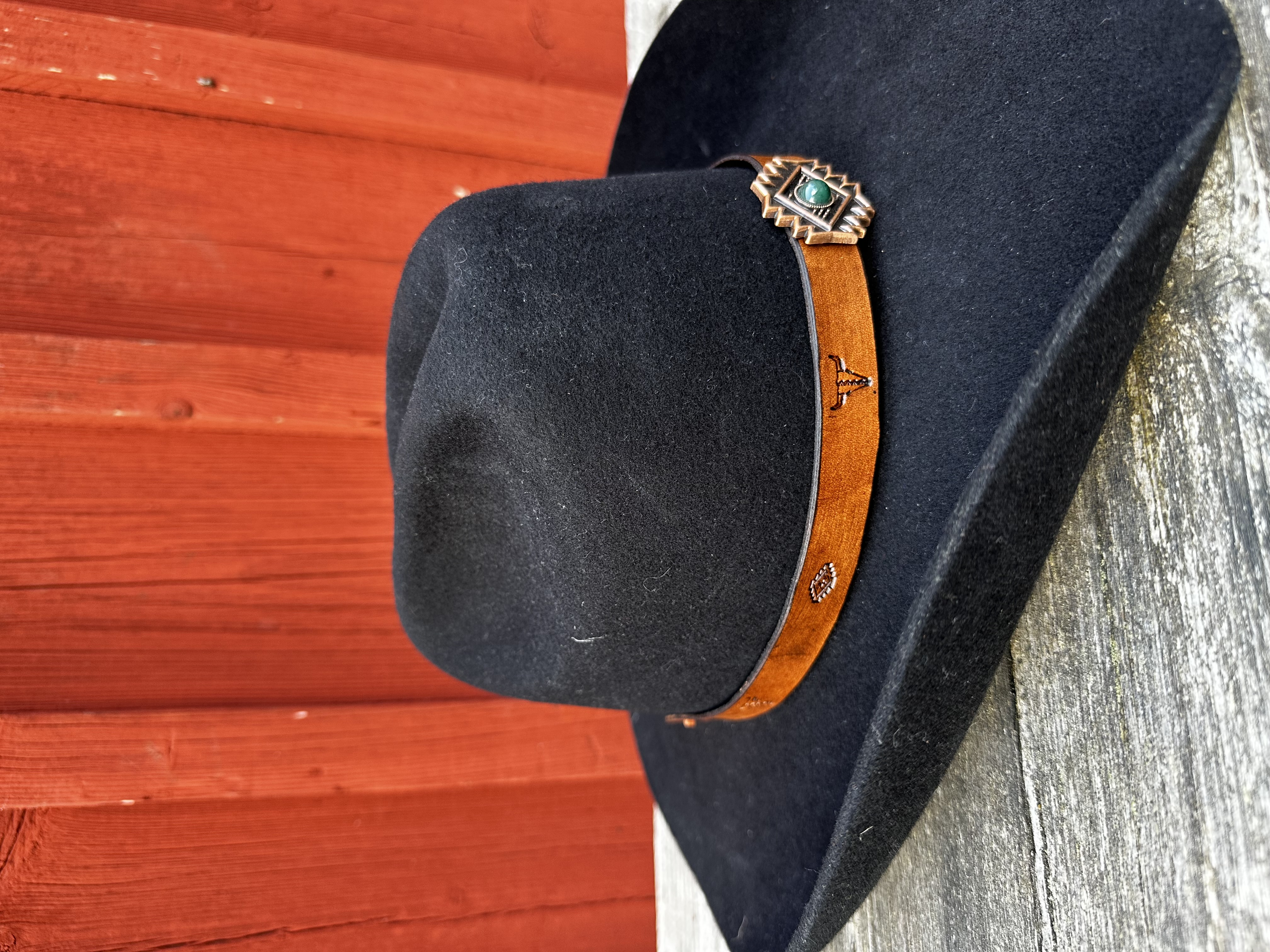 Hattband  i läder - 2