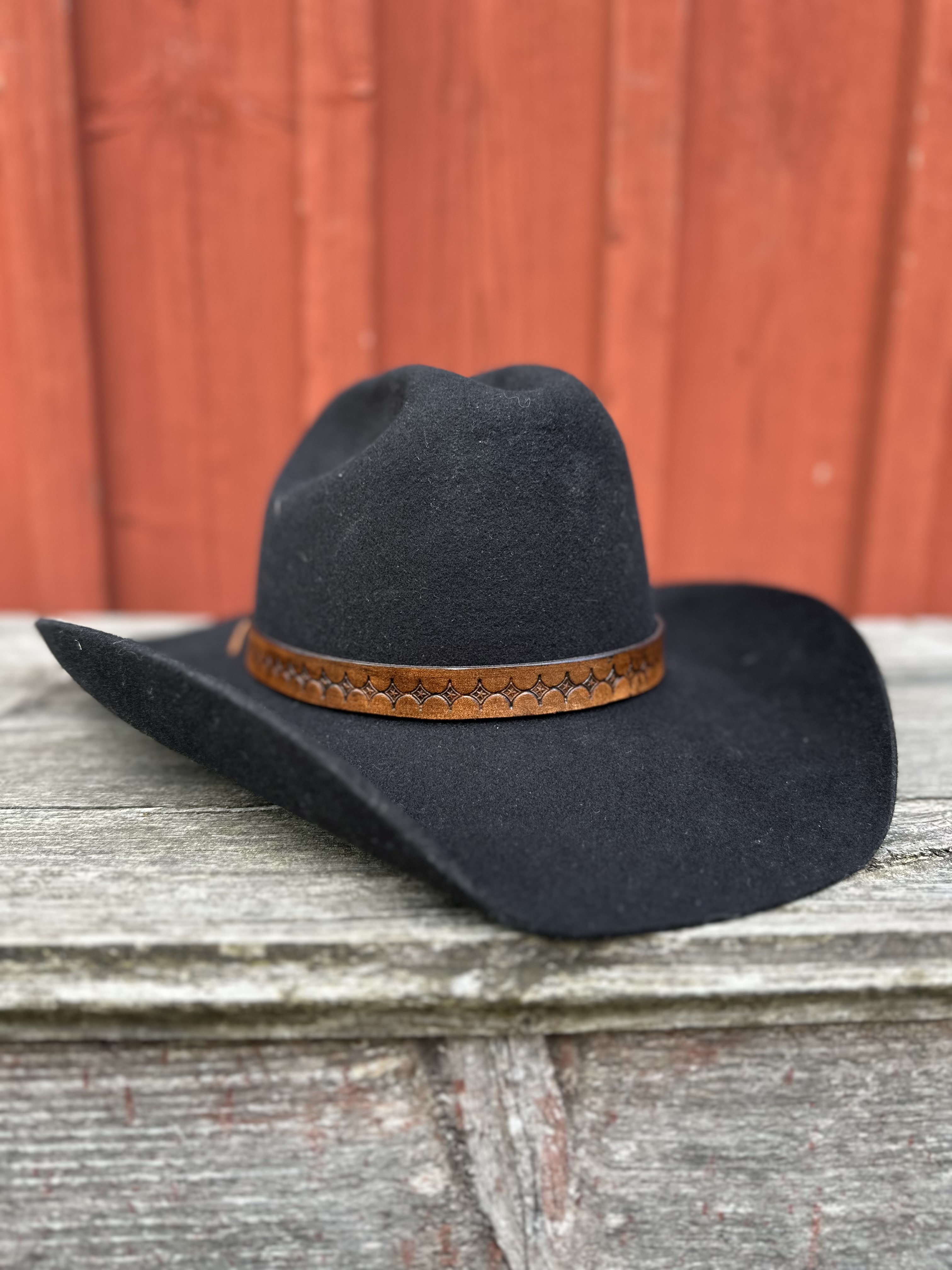 Hattband  i läder - 2