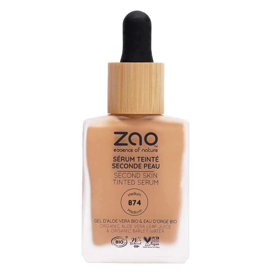 ZAO Second Skin Tinted Serum 874 Medium