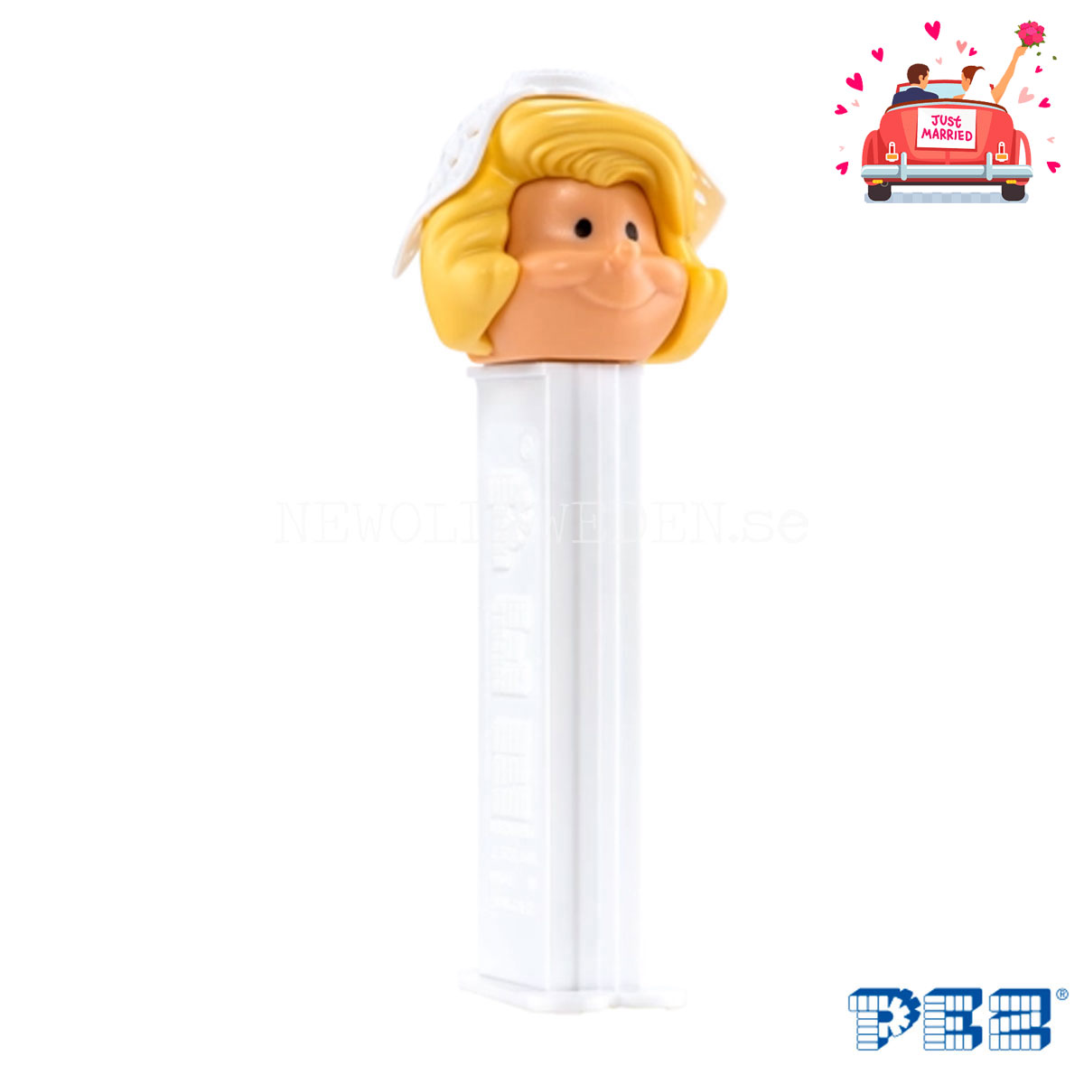 PEZ Dispenser - BRIDE Hair Blond - JUST MARRIED -55- Colletor figure - 2