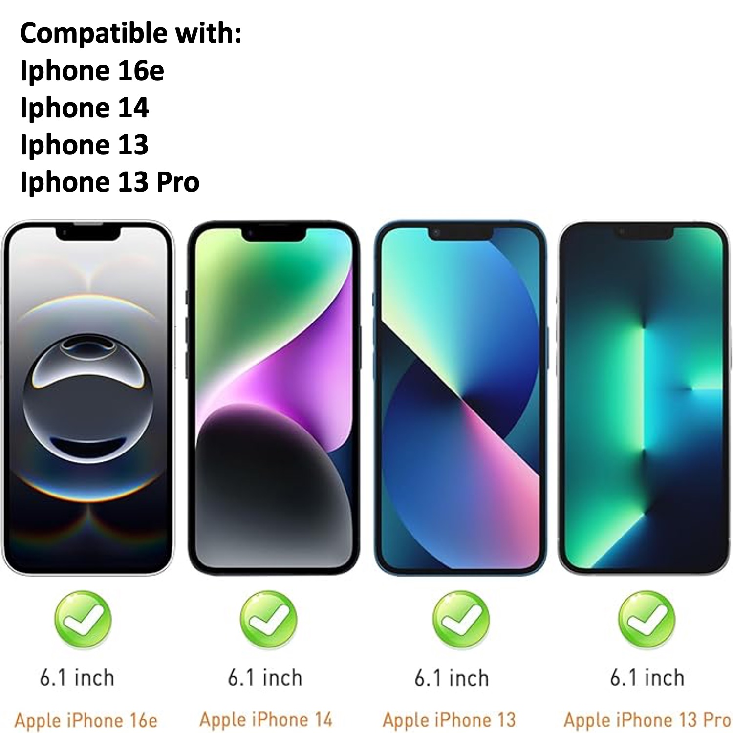 3-Pack iPhone 13 Skärmskydd Härdat Glas Premium - 2