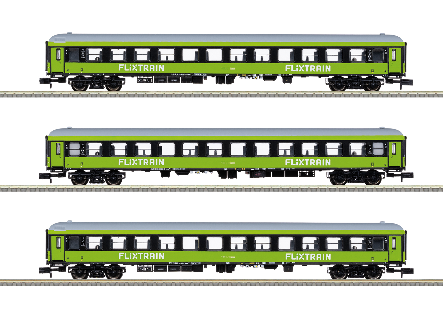 Schnellzugwagen-Set FLIXTRAIN