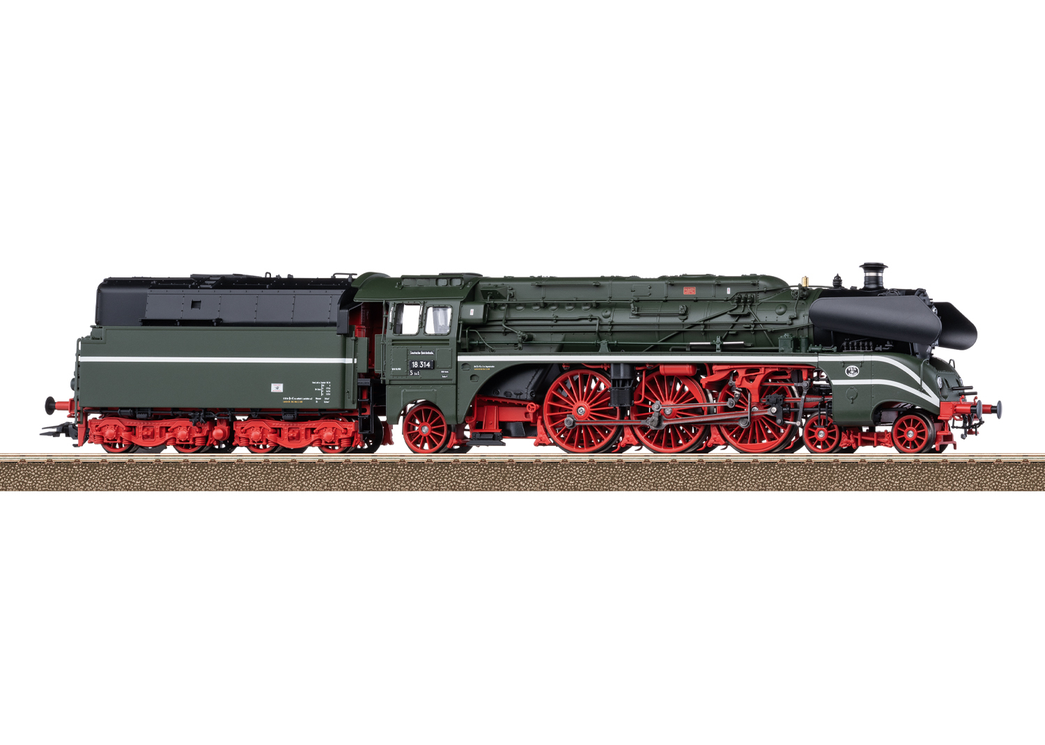 Ånglok 18 134 olja DDR