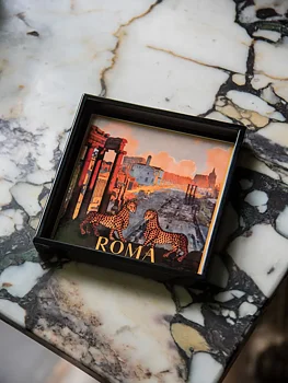ORTIGIA Bricka Roma 16x16cm