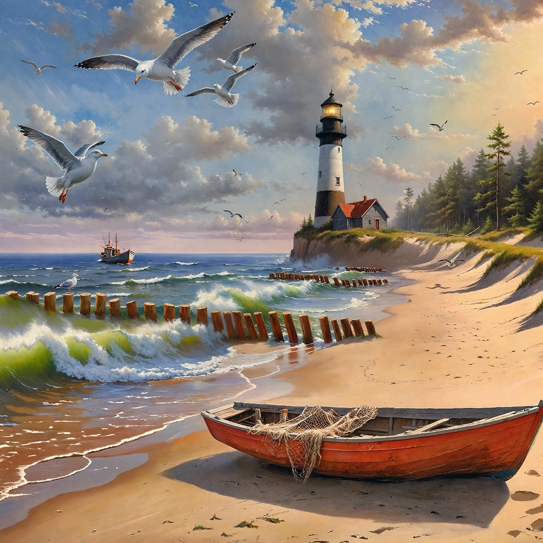 Baltic Sea Coastline, 1000 Bitar CherryPazzi