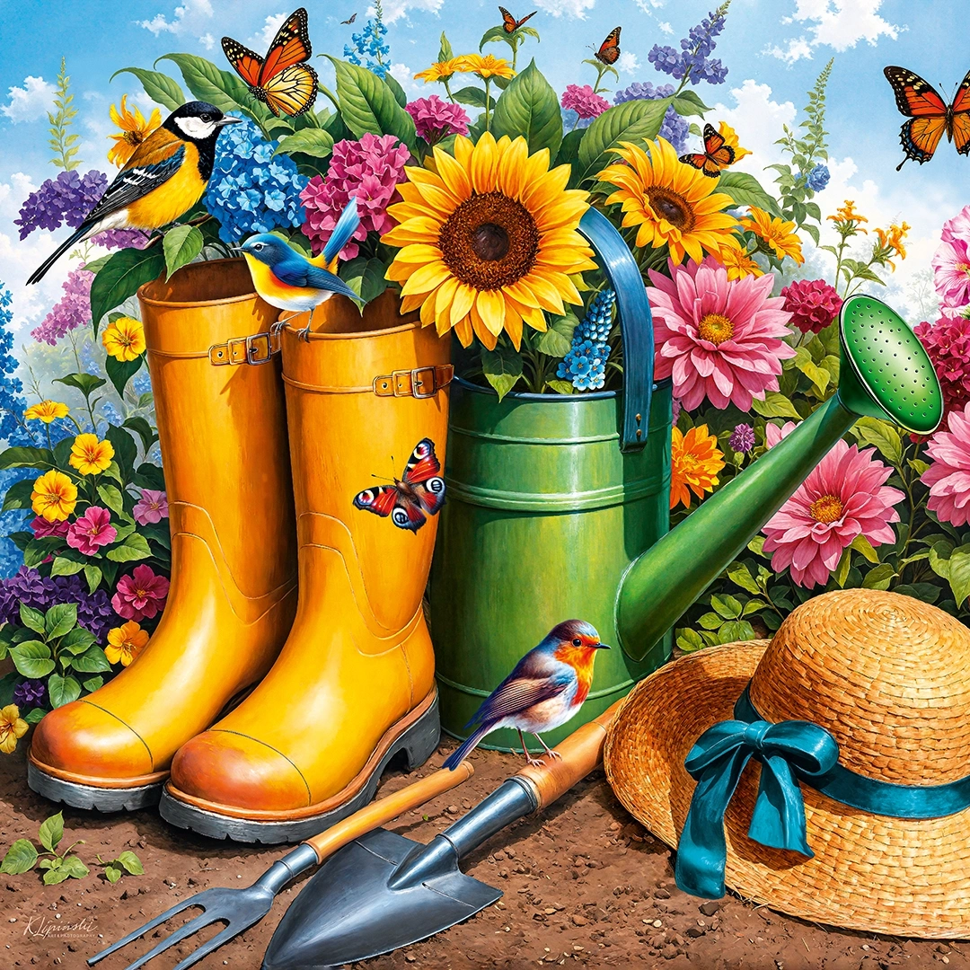 Golden Boots, Blomming Roots, 1000 Bitar CherryPazzi