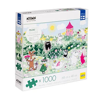 Mumin pussel 1000 bitar - Blomsterträdgård