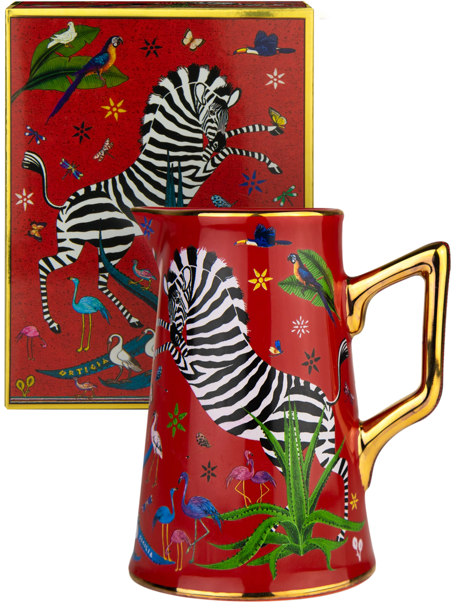 Ortigia Jug Ceramic Red