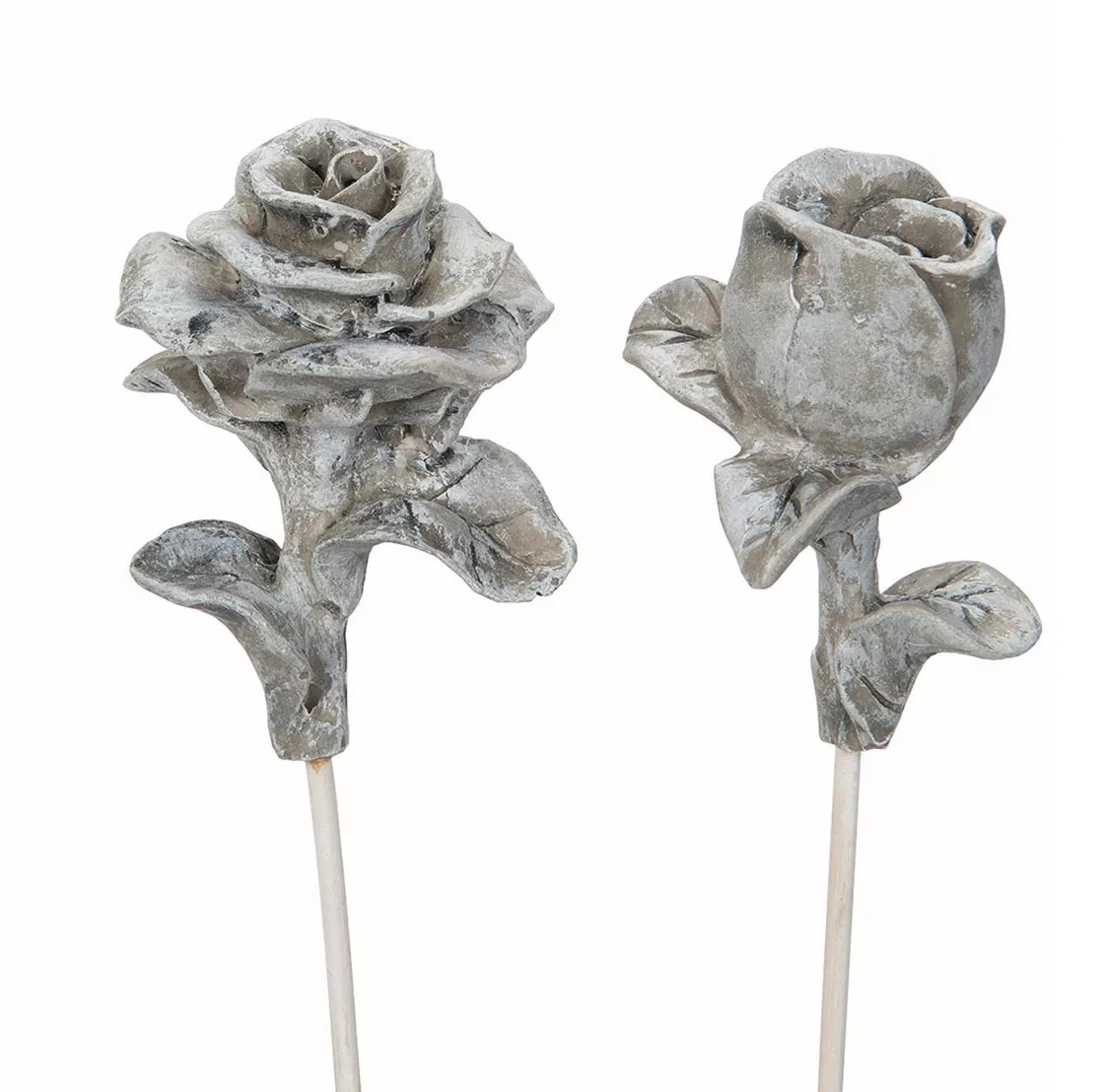 Ros blomma på pinne stick shabby chic lantlig stil