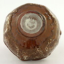 Isak Isaksson (2000s) Unique Chawan Bowl with Brown/White Glaze 12 cm #26