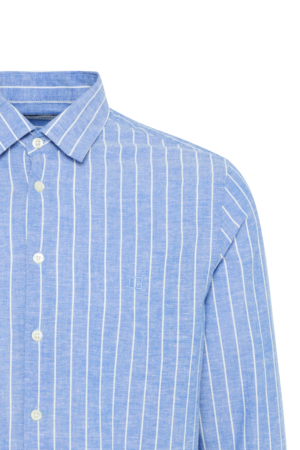 CFAndré Wide Stripe Linen Shirt Blue - 3