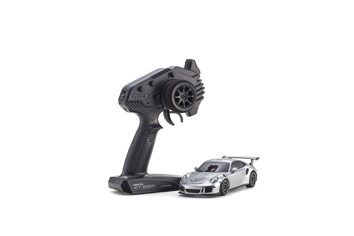 Kyosho K.32358S Mini-Z MR04 RWD Porsche 911 GT3 RS Silver (N-RM/KT531P) - 3