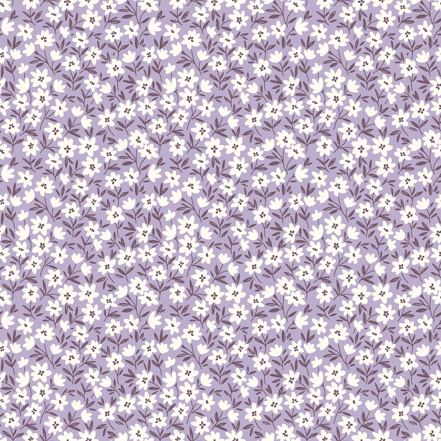 LOVELY FLORALS - PURPLE
