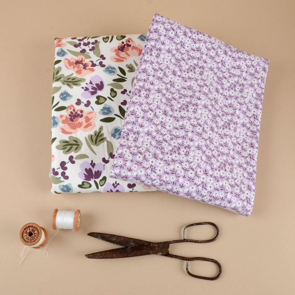 LOVELY FLORALS - PURPLE - 2