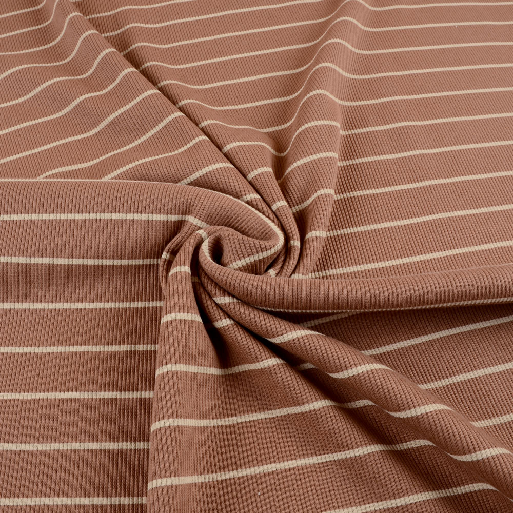 STRIPES LIGHT BROWN  - RIBBAD 