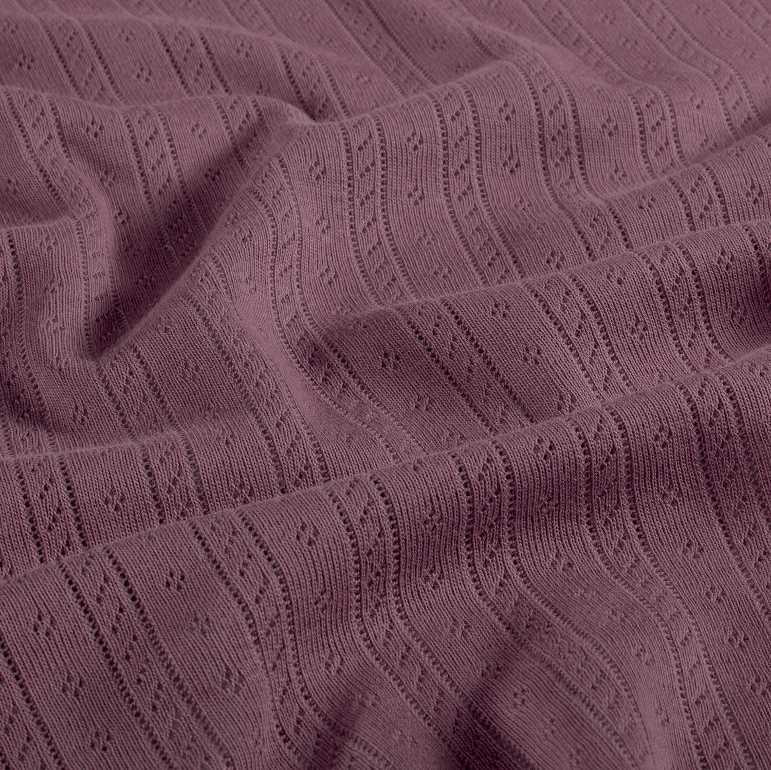 POINTELLE STRIPE N DOTS - GRAPE