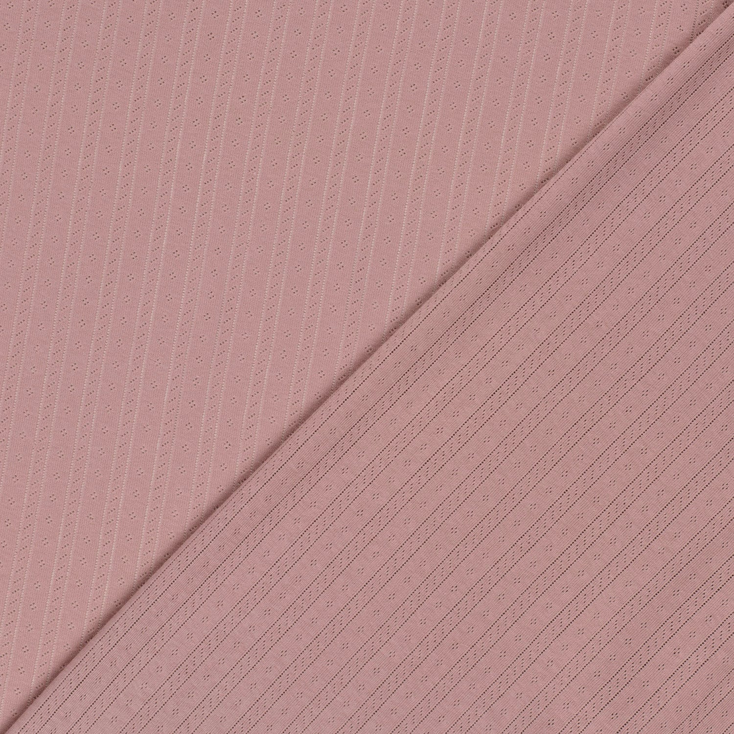 POINTELLE STRIPE N DOTS - DUSTY ROSE - 5