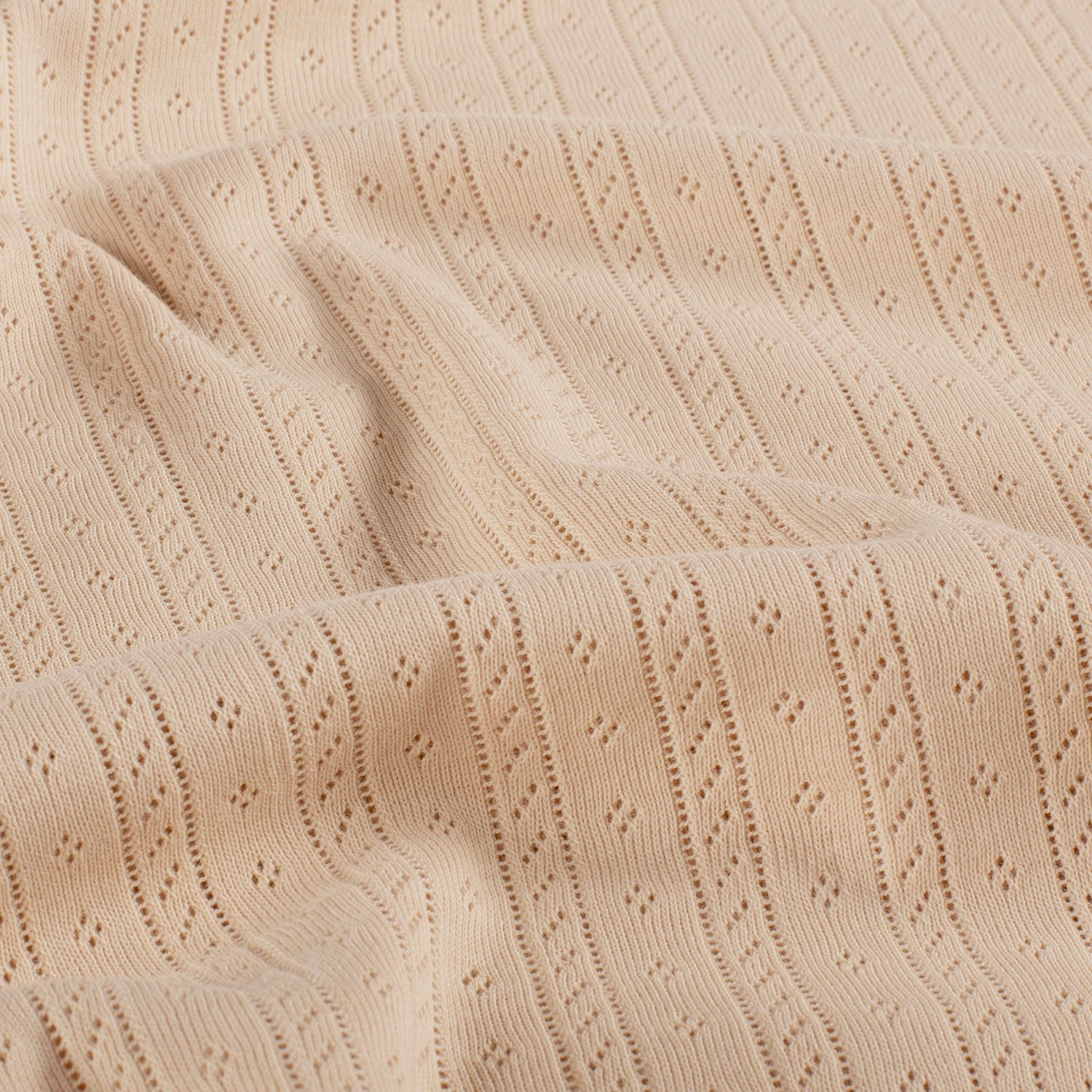 POINTELLE STRIPE N DOTS - BEIGE
