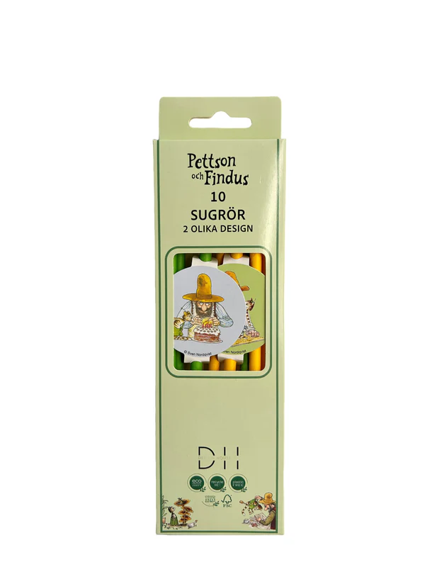 Papperssugrör, 10st - Pettson & Findus