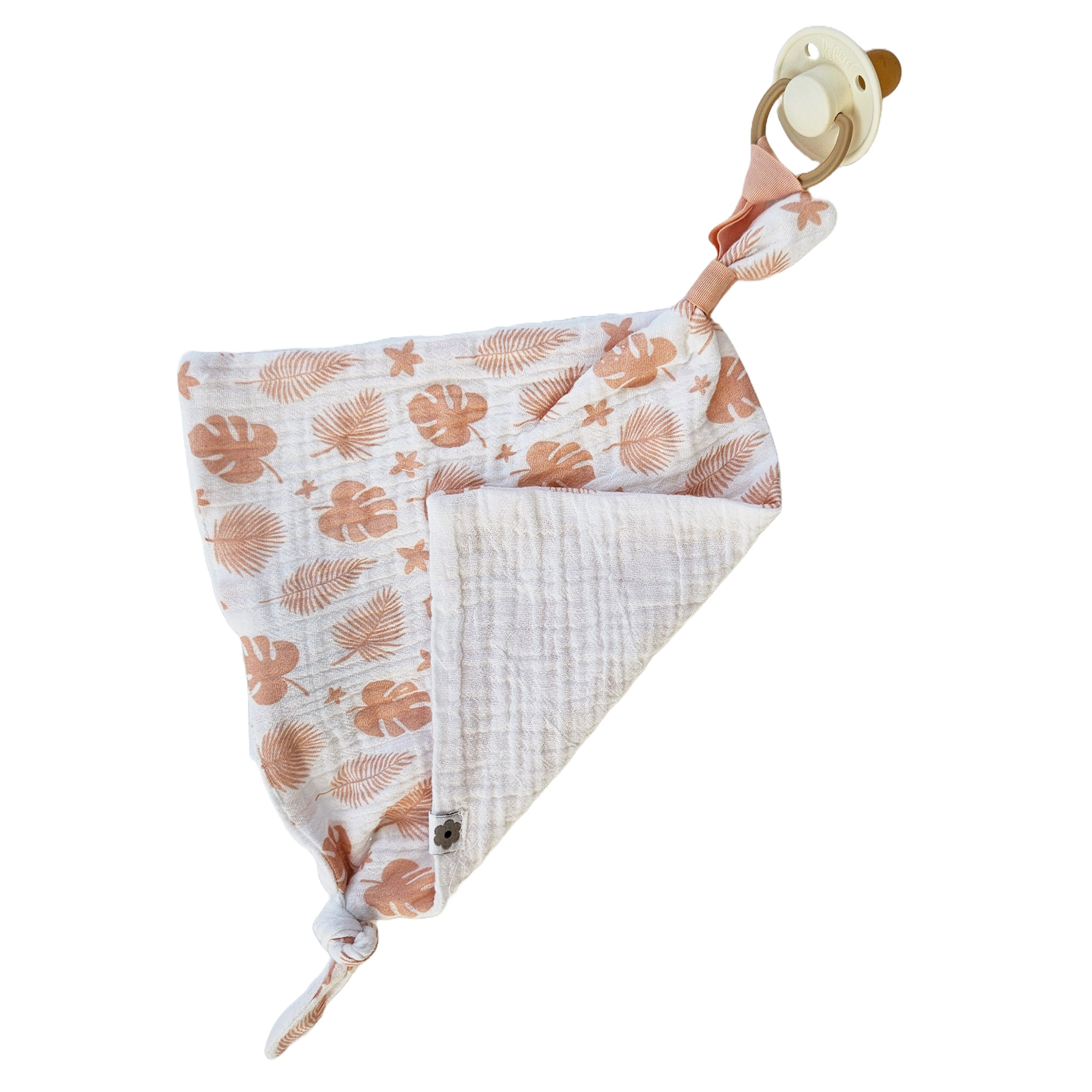Snuttefilt 2-pack tropical peachy GOTS - Summerville
