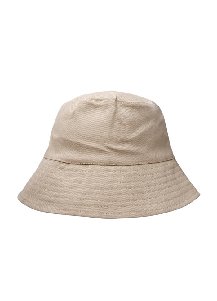 Bucket hat- Flower/ plain beige - 3