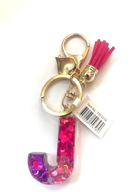 Nyckelring Rosa J 6-pack